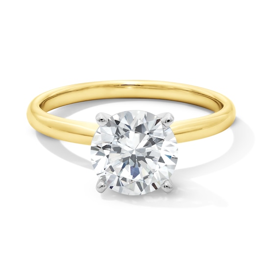 2 CT. Certified Lab-Grown Diamond Solitaire Engagement Ring in 14K Two-Tone Gold (F/Vs2)