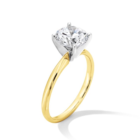 2 CT. Certified Lab-Grown Diamond Solitaire Engagement Ring in 14K Two-Tone Gold (F/Vs2)