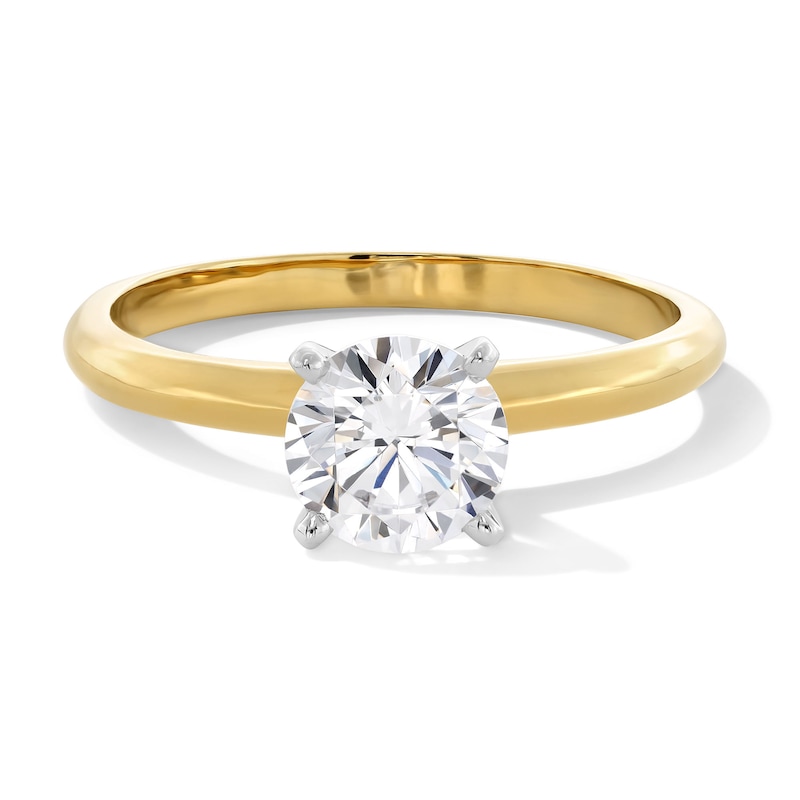 Main Image 1 of 1 CT. Certified Lab-Created Diamond Solitaire Engagement Ring in 14K Gold (F/VS2)