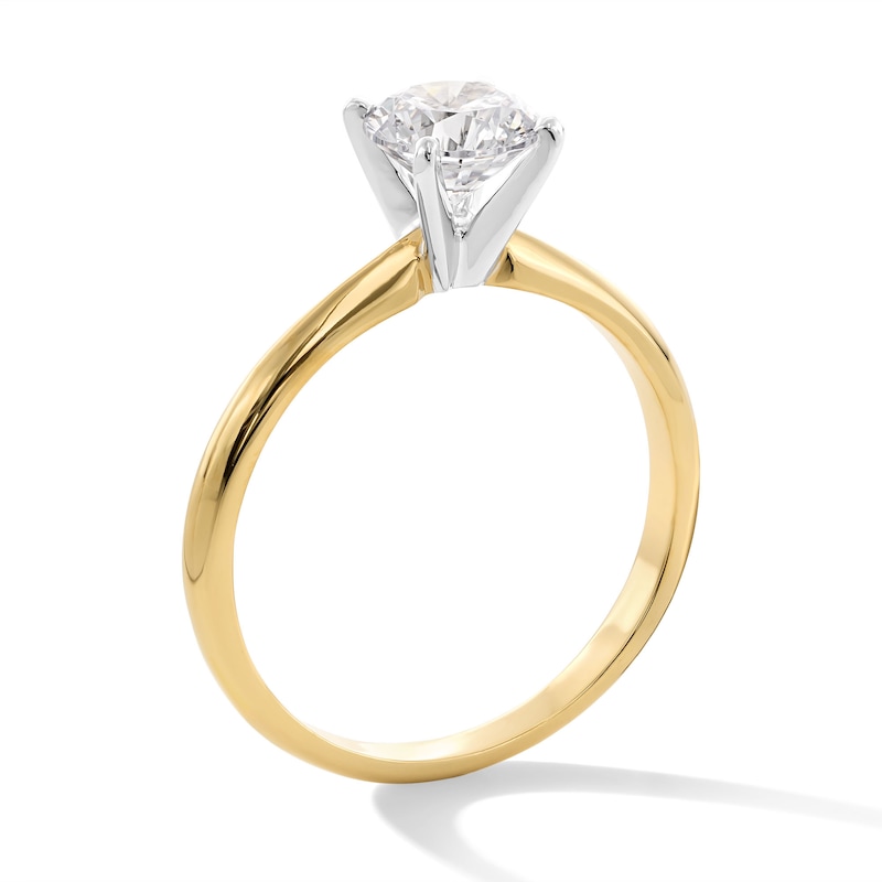 Main Image 3 of 1 CT. Certified Lab-Created Diamond Solitaire Engagement Ring in 14K Gold (F/VS2)