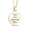 Thumbnail Image 2 of Engravable Photo "Until I See You Again" Pendant in 10K White or Yellow Gold (1 Image and 4 Lines) - 22”