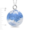 Thumbnail Image 3 of Engravable “Someone in Heaven is Smiling Down on You” Clouds Pendant in Sterling Silver (3 Lines)