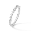 Thumbnail Image 3 of 1/5 CT. T.W. Diamond Alternating Stackable Anniversary Band in 14K White Gold