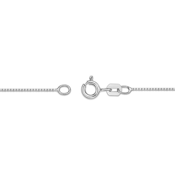 Princess and Baguette-Cut Swiss Blue Topaz with White Lab-Created Sapphire Drop Pendant in Sterling Silver