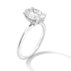 Thumbnail Image 3 of 2-3/4 CT. T.W. Oval Certified Lab-Grown Diamond Solitaire Hidden Halo Engagement Ring in 14K White Gold (F/VS2)