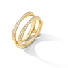 Thumbnail Image 2 of 3/8 CT. T.W. Diamond Crossover Solitaire Enhancer in 14K Gold
