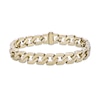 Thumbnail Image 1 of 10.0mm Hexagon Link Chain Bracelet in Solid Stainless Steel with Yellow Ion Plate - 8.5"