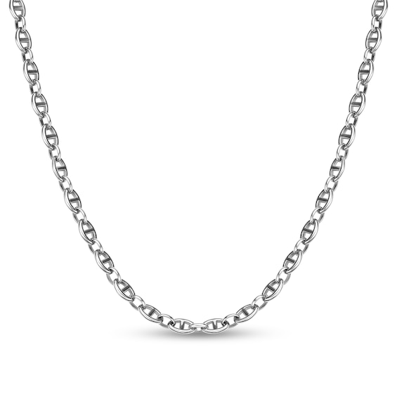 8.0mm Mariner Chain Necklace in Solid Stainless Steel - 22"