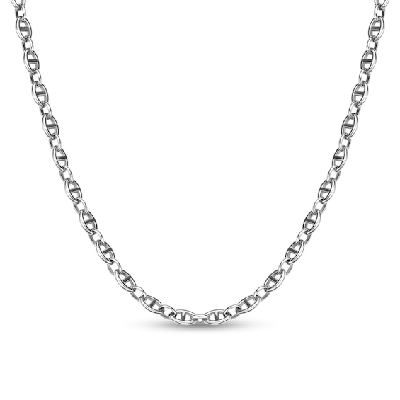 8.0mm Mariner Chain Necklace in Solid Stainless Steel - 24"