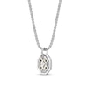 Thumbnail Image 2 of Black Spinel Octagon Pendant in Sterling Silver and 14K Gold Plate - 24"