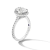 Thumbnail Image 2 of Vera Wang Love Collection 2 CT. T.W. Oval Certified Lab-Grown Diamond Frame Engagement Ring in 14K White Gold