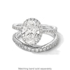 Thumbnail Image 3 of Vera Wang Love Collection 2 CT. T.W. Oval Certified Lab-Grown Diamond Frame Engagement Ring in 14K White Gold