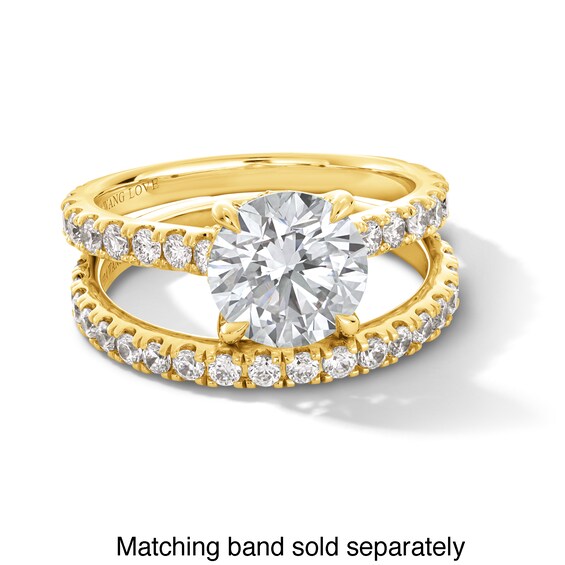 Vera Wang Love Collection 2-3/4 CT. T.w. Certified Lab-Grown Diamond Engagement Ring in 14K Gold (F/Vs2)