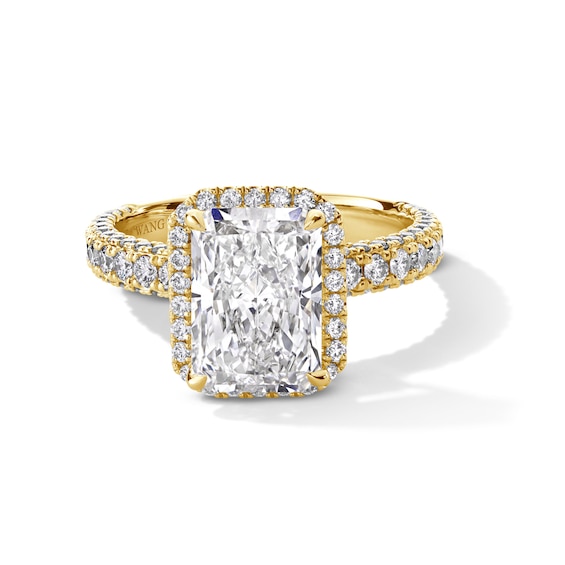 Vera Wang Love Collection 4 CT. T.w. Radiant-Cut Certified Lab-Grown Diamond Engagement Ring in 14K Gold (F/Vs2)