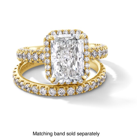 Vera Wang Love Collection 4 CT. T.w. Radiant-Cut Certified Lab-Grown Diamond Engagement Ring in 14K Gold (F/Vs2)
