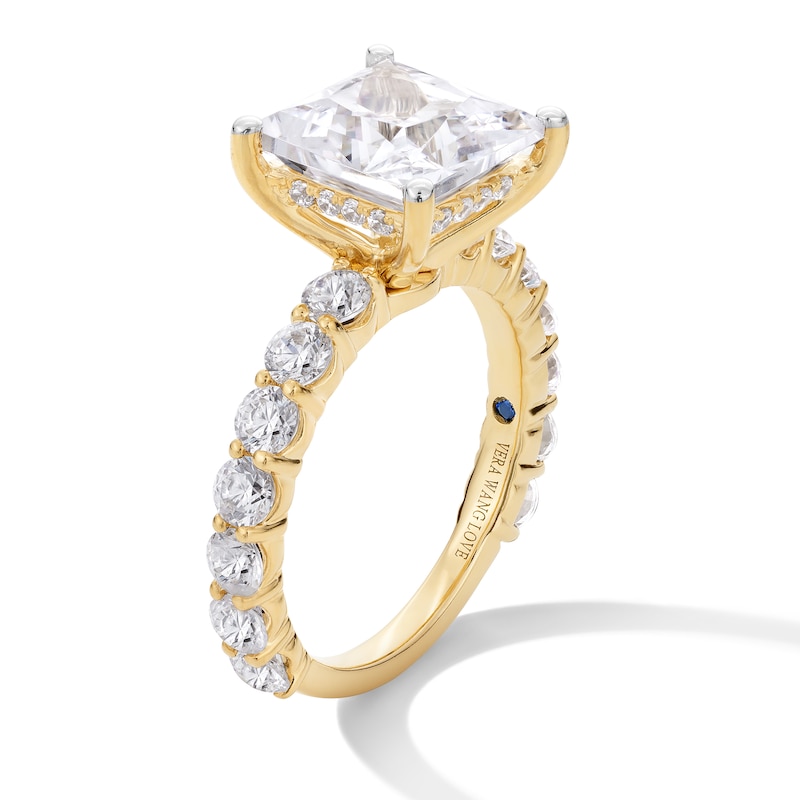 Main Image 2 of Vera Wang Love Collection 5-1/2 CT. T.W. Princess-Cut Certified Lab-Grown Diamond Engagement Ring in 14K Gold (F/VS2)