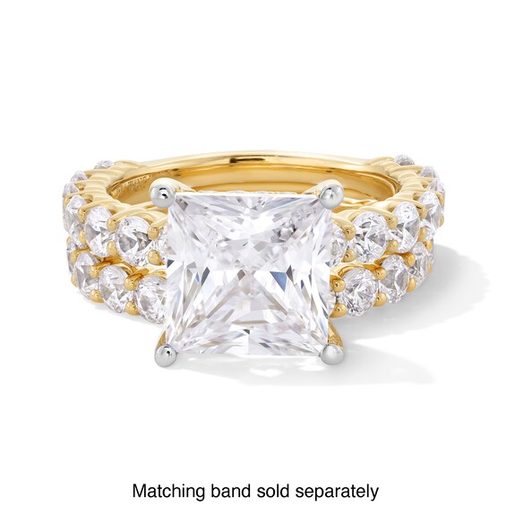 Vera Wang Love Collection 5-1/2 CT. T.w. Princess-Cut Certified Lab-Grown Diamond Engagement Ring in 14K Gold (F/Vs2)