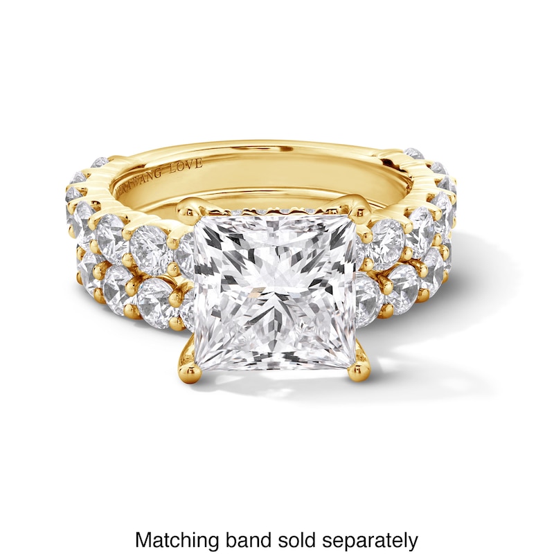 Main Image 4 of Vera Wang Love Collection 5-1/2 CT. T.W. Princess-Cut Certified Lab-Grown Diamond Engagement Ring in 14K Gold (F/VS2)