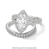 Thumbnail Image 3 of Vera Wang Love Collection 3 CT. T.W. Marquise Certified Lab-Grown Diamond Split Shank Engagement Ring in White Gold