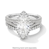 Thumbnail Image 4 of Vera Wang Love Collection 3 CT. T.W. Marquise Certified Lab-Grown Diamond Split Shank Engagement Ring in White Gold