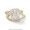 Thumbnail Image 3 of Vera Wang Love Collection 5 CT. T.W. Emerald Certified Lab-Grown Diamond Frame Engagement Ring in 14K Gold (F/VS2)