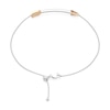 Thumbnail Image 2 of Lab-Created Ruby Arrow Bracelet in Sterling Silver and 14K Rose Gold Plate - 7.25"