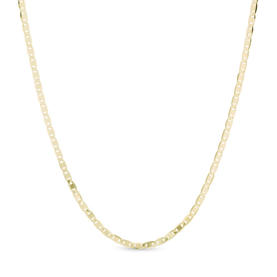 1.75mm Mariner Chain Necklace in Solid 10K Gold - 16"