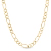Thumbnail Image 1 of 4.5mm Figaro Chain Necklace in Solid 14K Gold - 18"