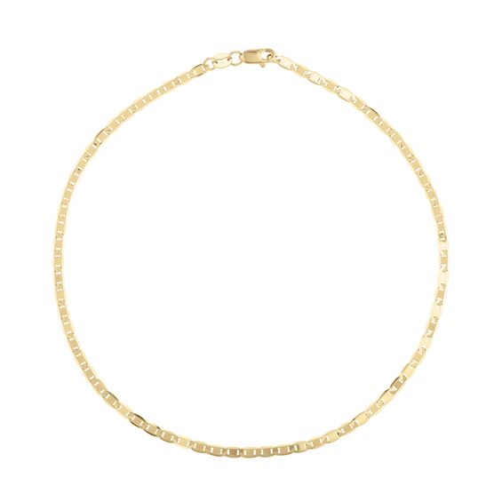 2.3mm Mariner Chain Bracelet in Solid 10K Gold