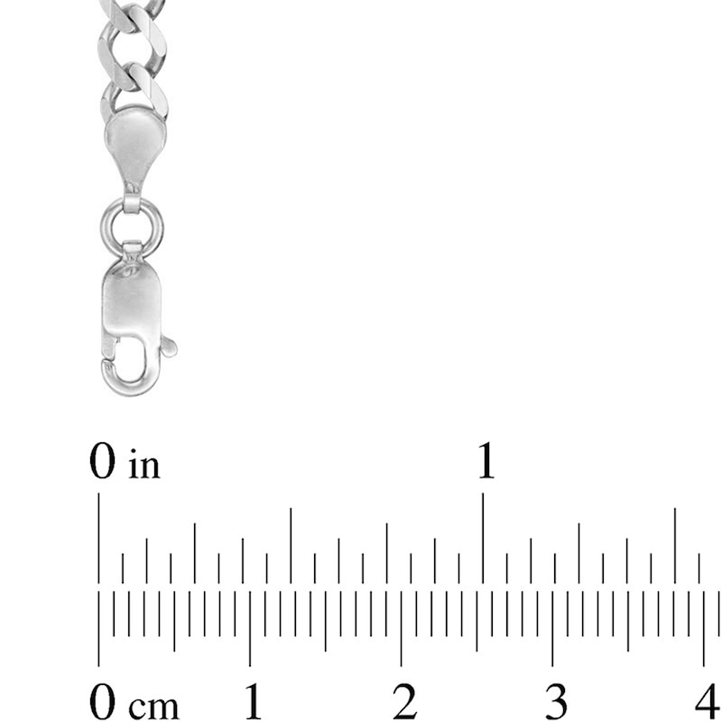Main Image 2 of 4.6mm Figaro Chain Necklace in Solid 14K White Gold - 22"