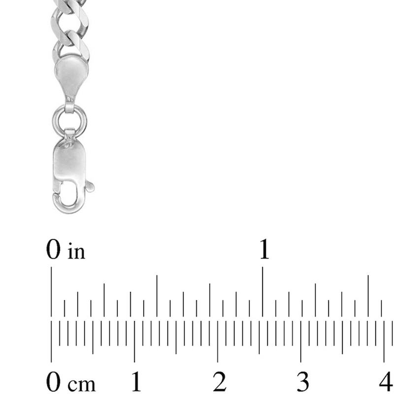 Main Image 2 of 4.6mm Figaro Chain Necklace in Solid 14K White Gold - 24"