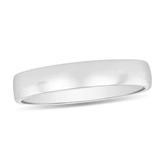 4.0mm Engravable Comfort-Fit Wedding Band in Platinum (1 Line)