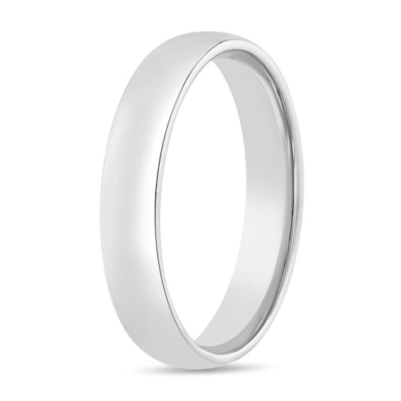 4.0mm Engravable Comfort-Fit Wedding Band in Platinum (1 Line)