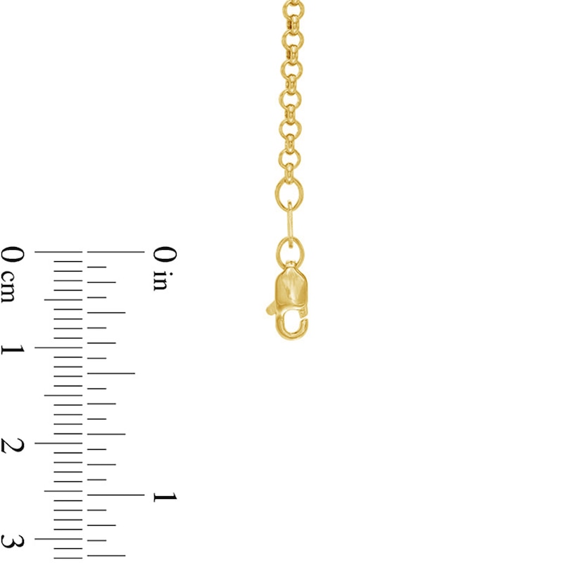 Main Image 2 of 2.5mm Rolo Chain Necklace in Hollow 14K Gold - 20"