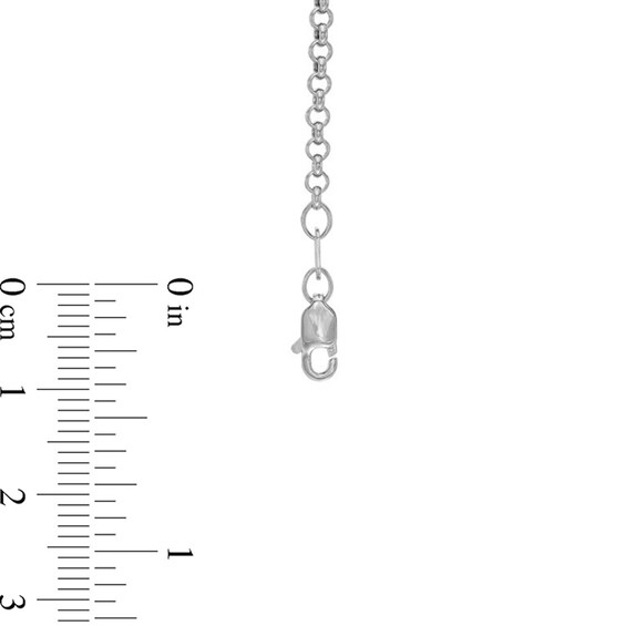 2.5mm Rolo Chain Necklace in Hollow 14K Gold