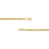 Thumbnail Image 2 of 3.4mm Rounded Box Chain Necklace in Hollow 14K Gold - 24"