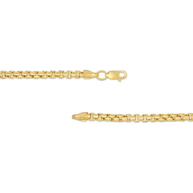 Main Image 2 of 3.4mm Rounded Box Chain Necklace in Hollow 14K Gold - 24"