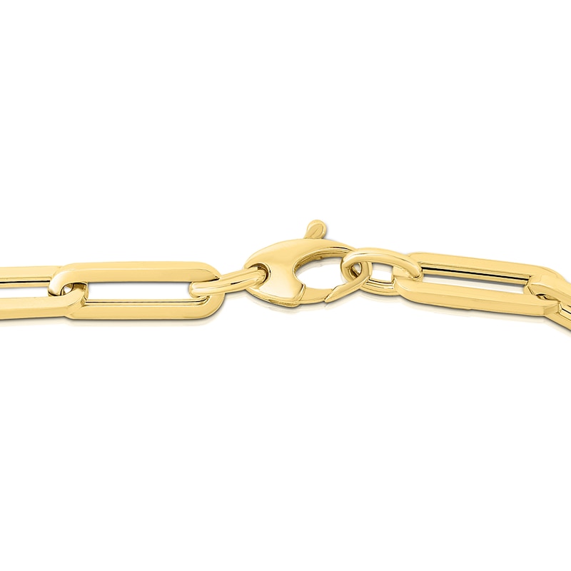 Main Image 2 of 6.1mm Paper Clip Chain Bracelet in Hollow 14K Gold - 7.5”