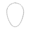 Thumbnail Image 2 of 6.1mm Paper Clip Chain Bracelet in Hollow 14K White Gold - 7.5”