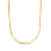 Thumbnail Image 1 of 3.8mm Herringbone Chain Necklace in Hollow 14K Gold - 16"