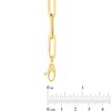 Thumbnail Image 3 of 6.1mm Paper Clip Chain Necklace in Hollow 14K Gold - 24”
