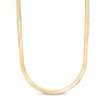 Thumbnail Image 1 of 3.8mm Herringbone Chain Necklace in Hollow 14K Gold - 24"