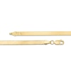 Thumbnail Image 2 of 3.8mm Herringbone Chain Necklace in Hollow 14K Gold - 24"