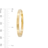 Thumbnail Image 3 of 35.0mm Square Tube Hoop Earrings in Hollow 14K Gold