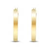 Thumbnail Image 2 of 25.0mm Square Tube Hoop Earrings in Hollow 14K Gold