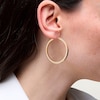 Thumbnail Image 2 of 40.0mm Square Tube Hoop Earrings in Hollow 14K Gold