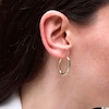 Thumbnail Image 2 of 24.0mm Tube Hoop Earrings in Hollow 10K Gold