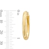 Thumbnail Image 3 of 24.0mm Tube Hoop Earrings in Hollow 10K Gold
