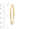 Thumbnail Image 3 of 40.0mm Square Tube Hoop Earrings in Hollow 14K Gold