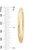 Thumbnail Image 3 of 45.0mm Diamond-Cut Tube Hoop Earrings in Hollow 14K Gold